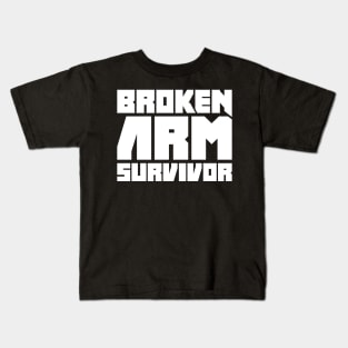 Survivor - Funny Broken Arm Get Well Soon Gift Kids T-Shirt